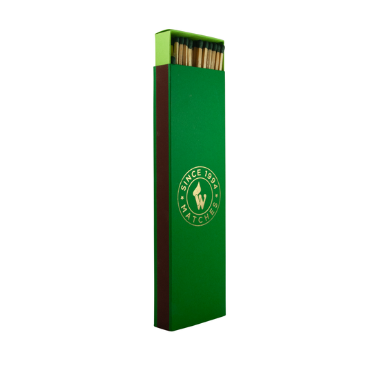 Zapałki Ekstra Długie Premium Multicolor - zielone - WOLOSZYN