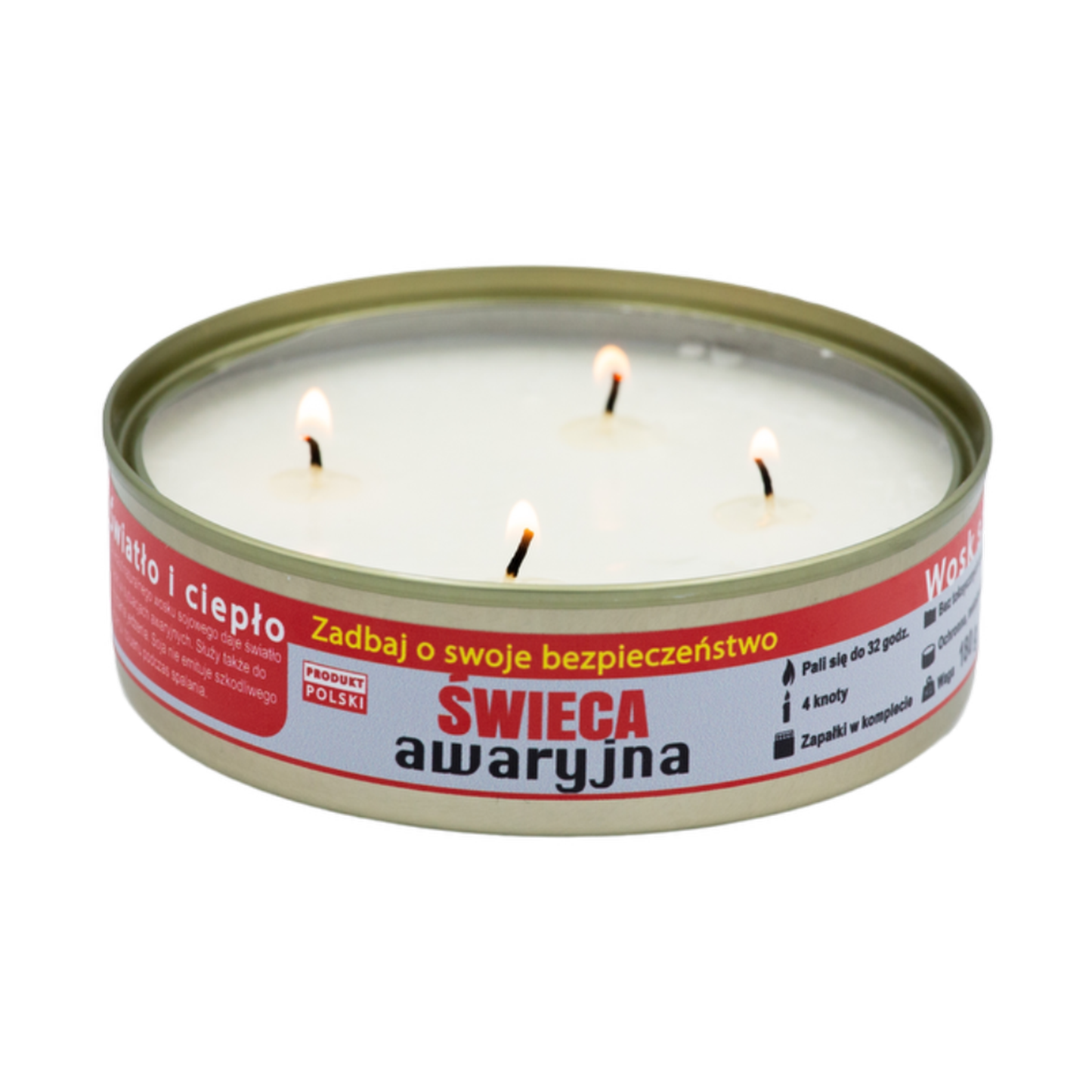 Świeca awaryjna Sojowa MINI 32h 180g