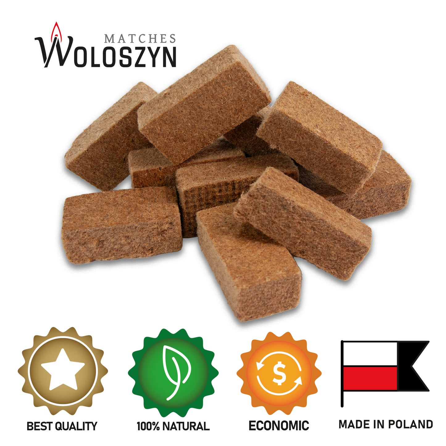 Zestaw do kominka - Książka, papier i stare drewno