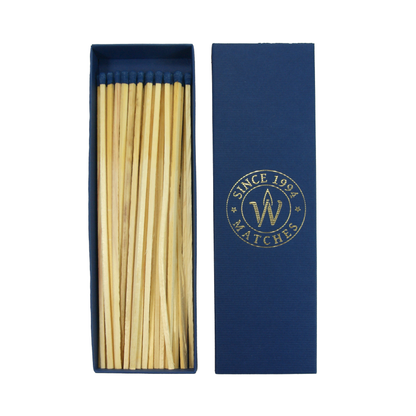 Zapałki Ekstra Długie Premium niebieskie prążkowane