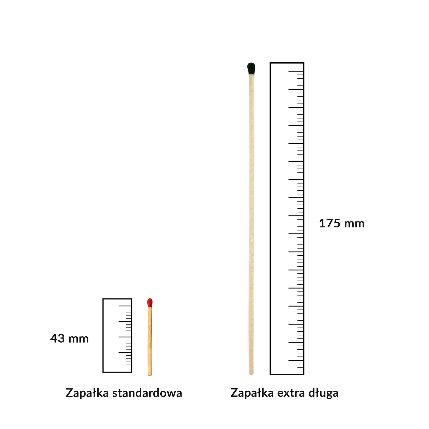 Zapałki kominkowe extra długie Jelenie - WOLOSZYN